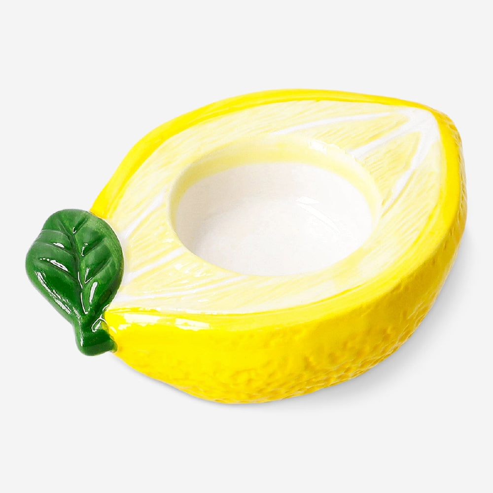Limon Şeklinde Seramik Tealight Mumluk