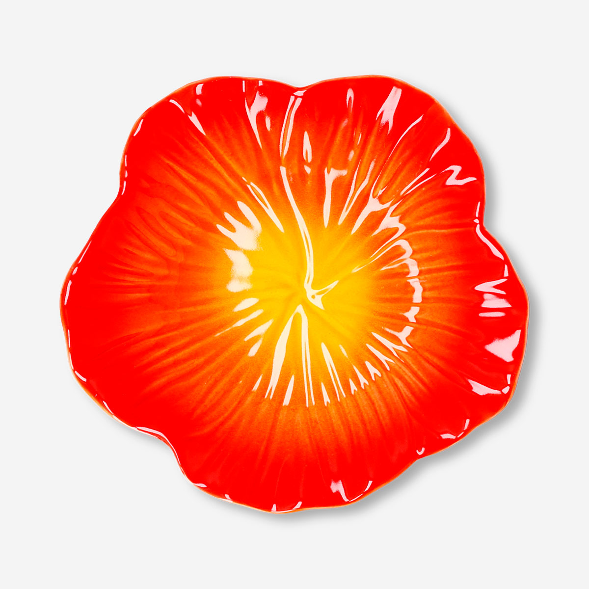 Hibiscus flower plate - 19 cm
