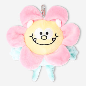 Peluş Pembe Çiçek Anahtarlık