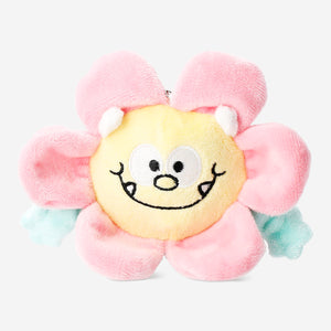 Peluş Pembe Çiçek Anahtarlık