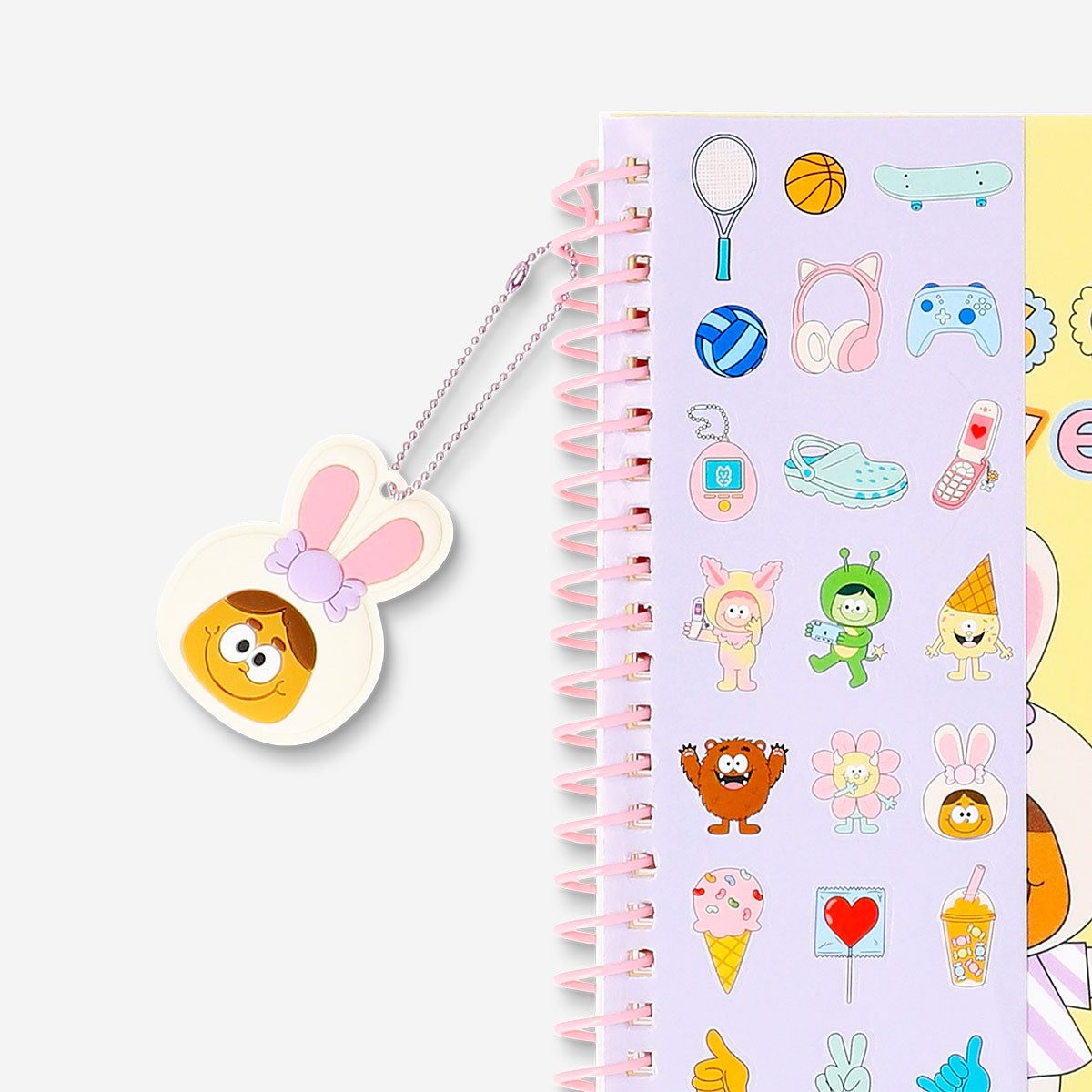 A5 monster candy notebook with charm