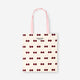 Tote bag - Pink and red cherries