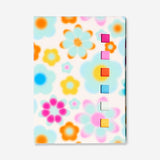Floral notebook with page markers 