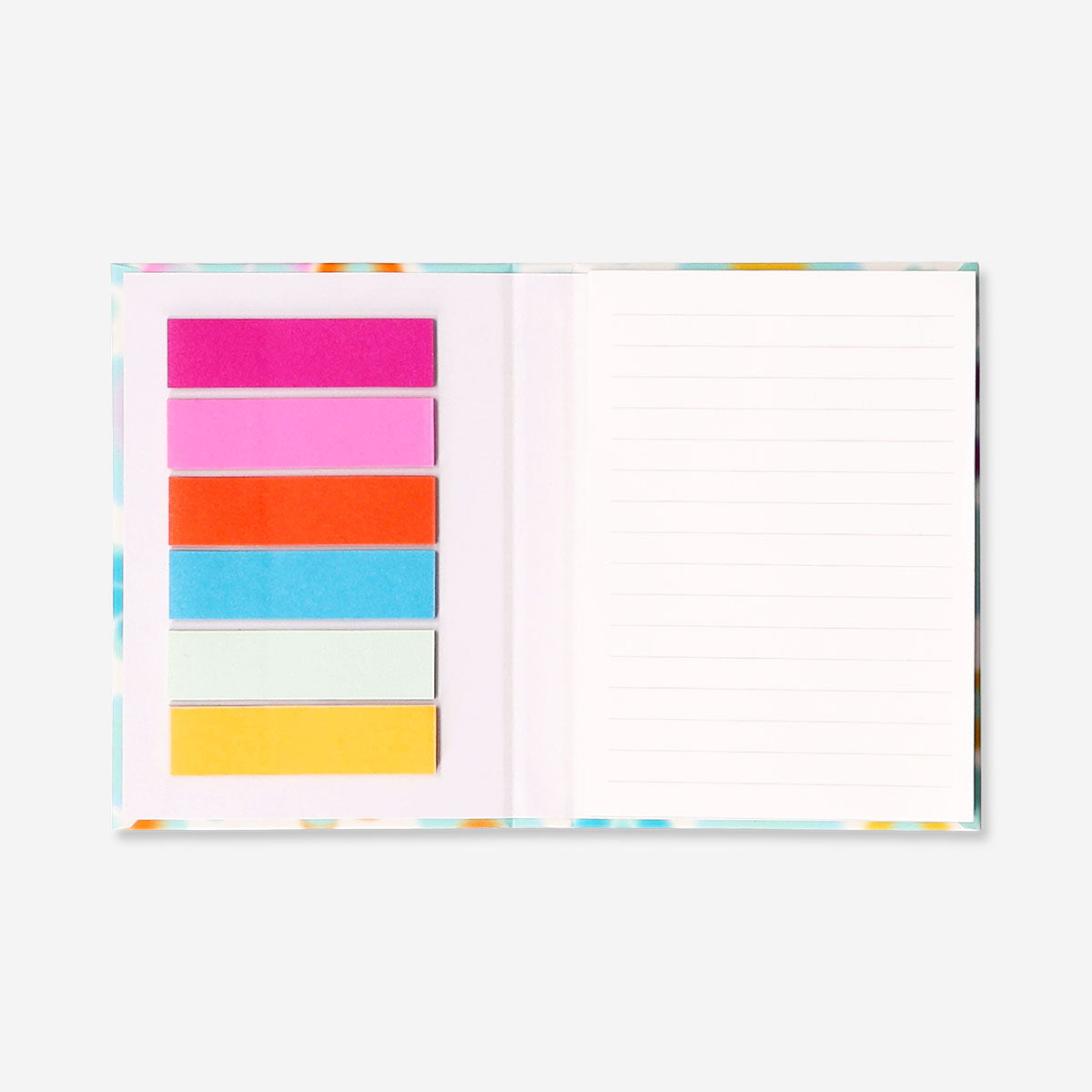 Floral notebook with page markers 
