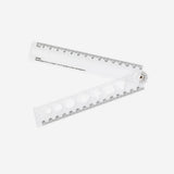 Transparent foldable ruler 