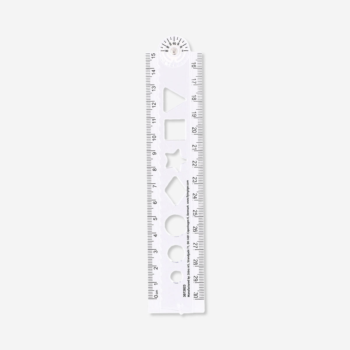 Transparent foldable ruler 