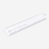 Transparent foldable ruler 