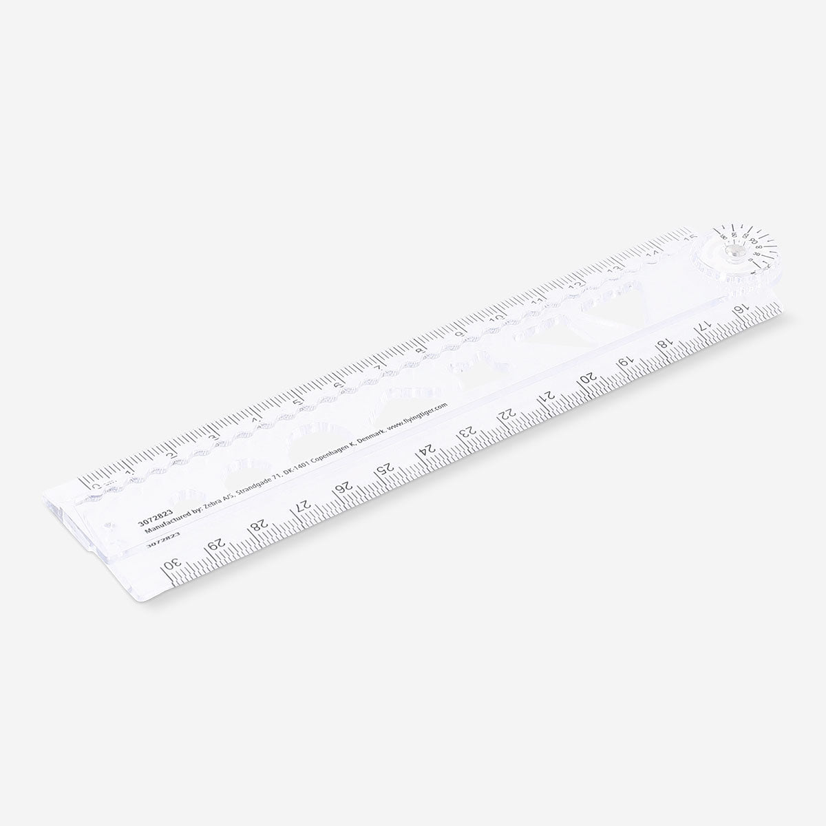 Transparent foldable ruler 