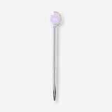 Ballpoint pen - Spinning metal top with text