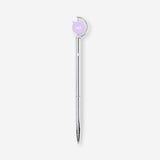 Ballpoint pen - Spinning metal top with text