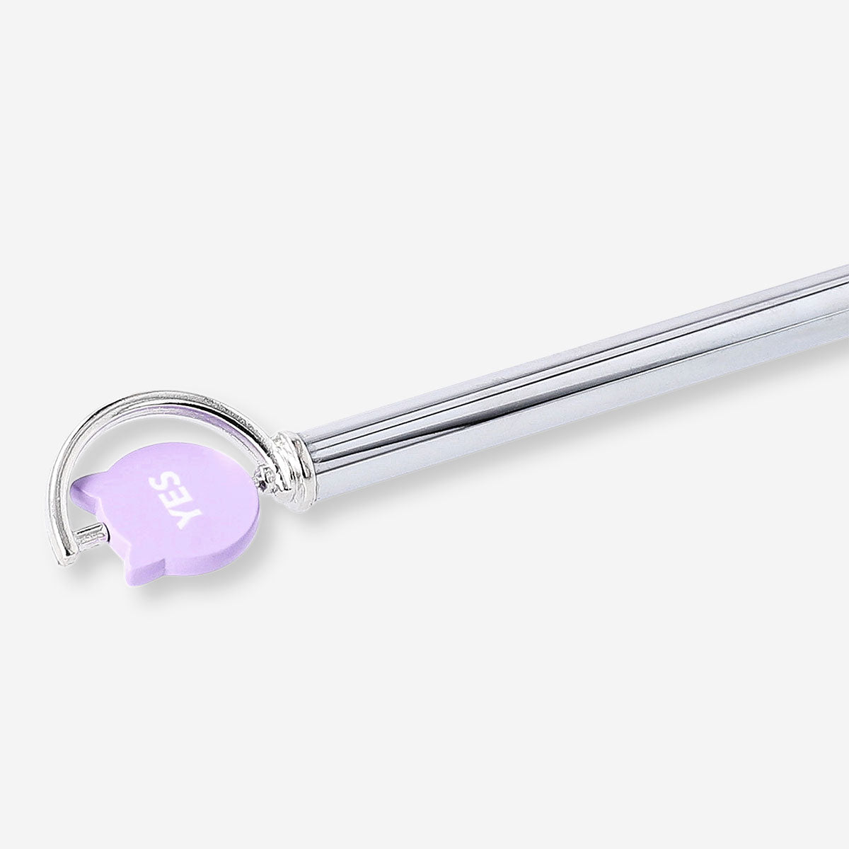 Ballpoint pen - Spinning metal top with text