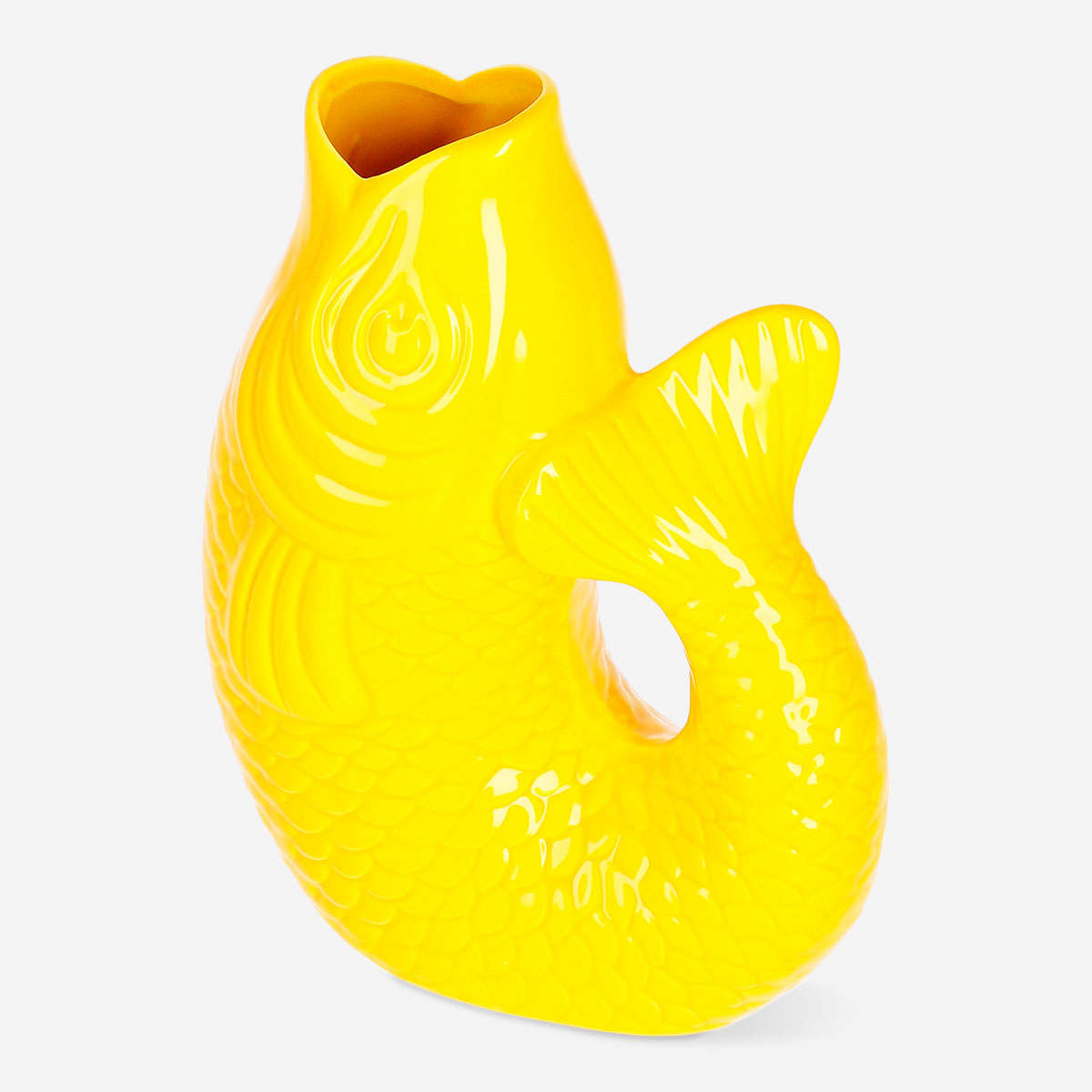 Sarı Balık Şeklinde Vazo