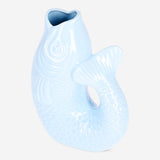 Light blue fish vase - 21 cm