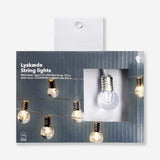 Outdoor string lights - Clear bulbs