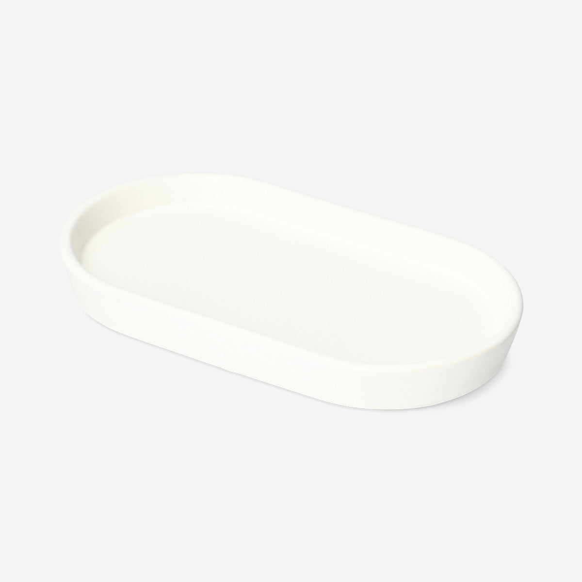 Beyaz Dekoratif Seramik Tabak 18 cm