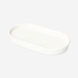 Beyaz Dekoratif Seramik Tabak 18 cm