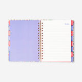 Çiçek Desenli Spiralli Planlayıcı Defter