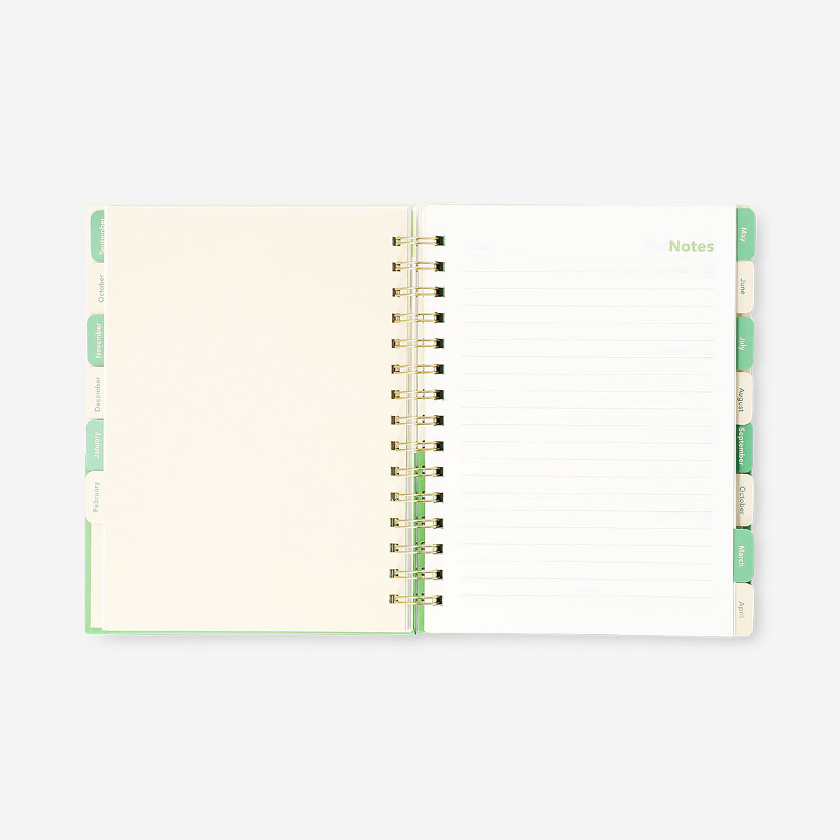 Green study planner 2026-2027 - English