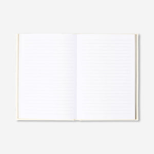 Beyaz Kumaş Kapaklı A5 Defter