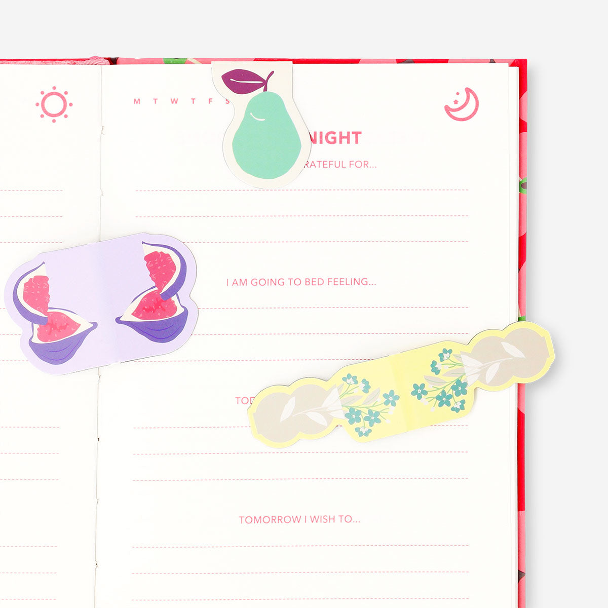 Magnetic bookmarks with summer motifs - 4 pcs 