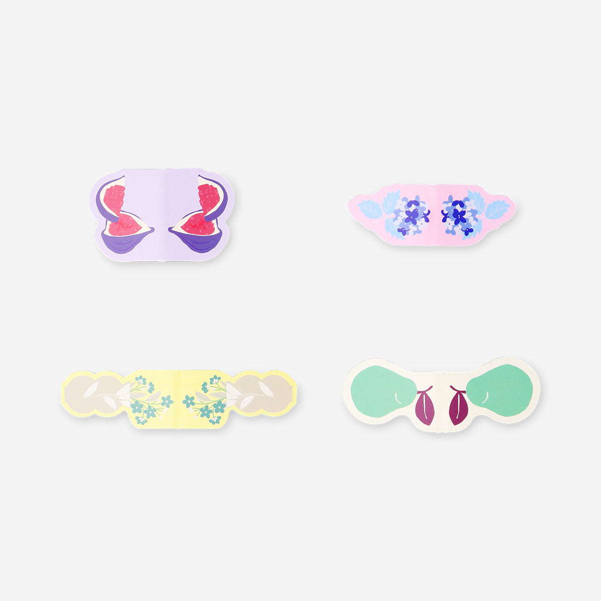 Magnetic bookmarks with summer motifs - 4 pcs 
