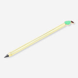 Everlasting pencil - Gold with green pear topper