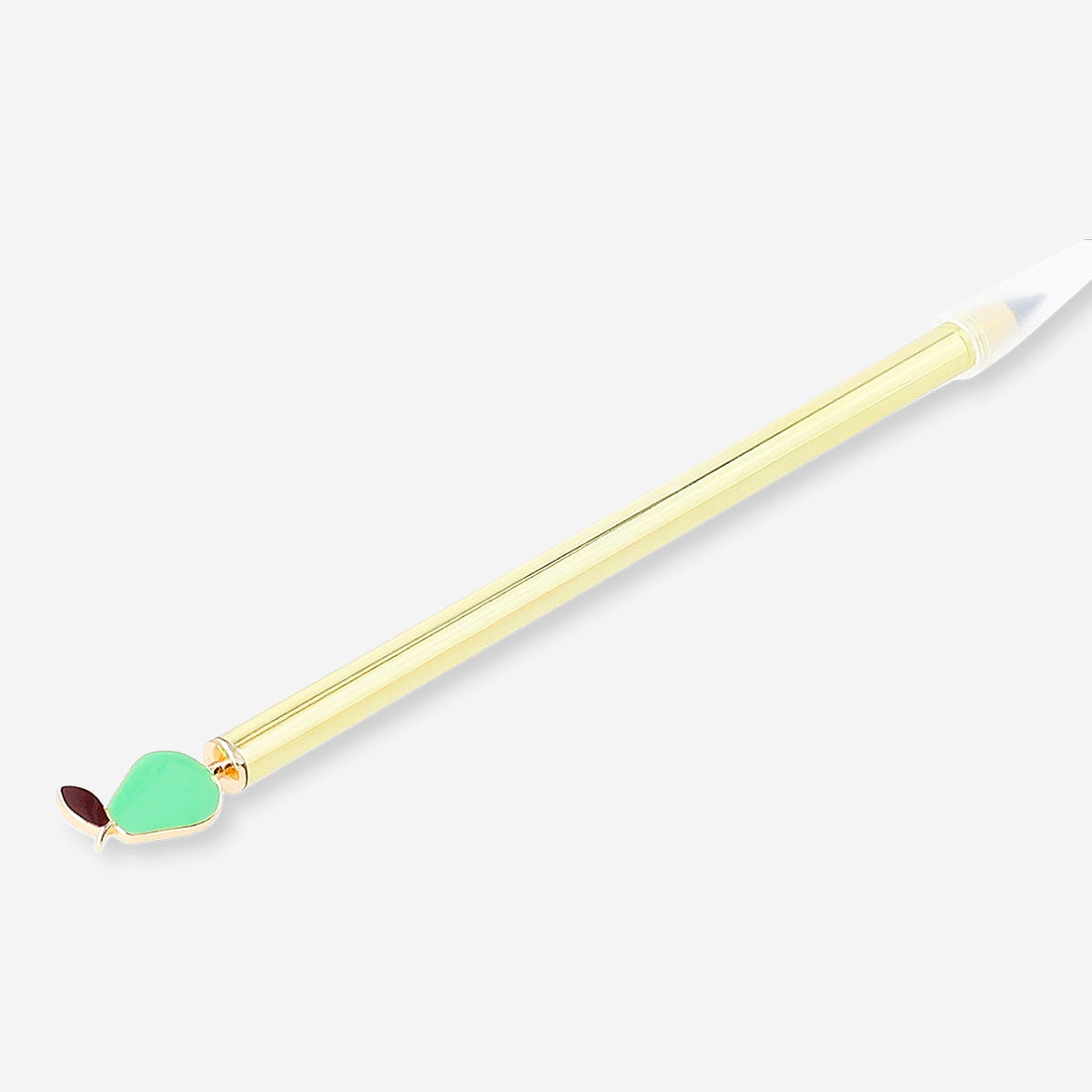 Everlasting pencil - Gold with green pear topper