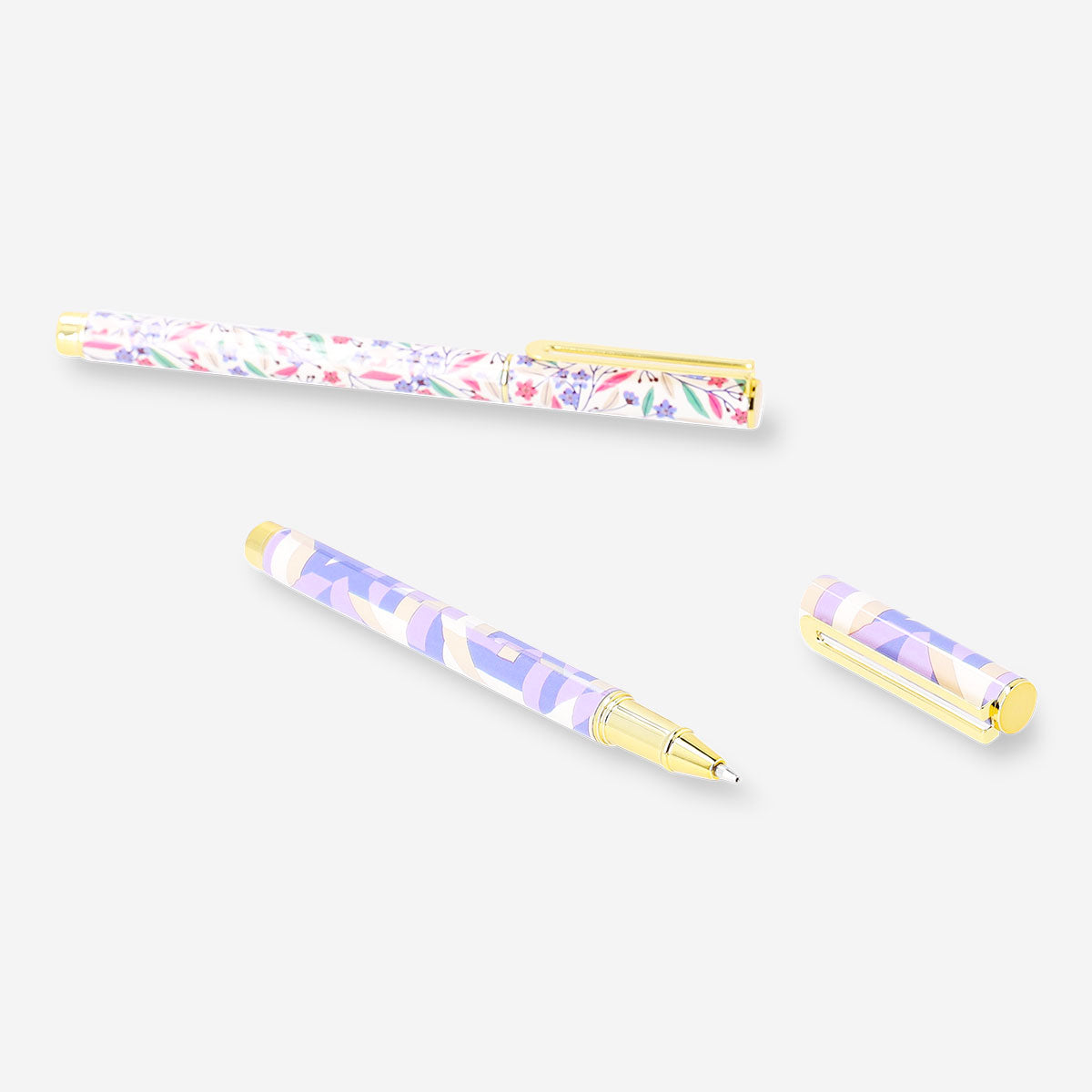 Ballpoint pens with fun prints - 2 pcs 