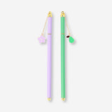 Ballpoint pens with charms - 2 pcs 