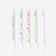 Dual-tip pens with gel ink and highlighters - 4 pcs