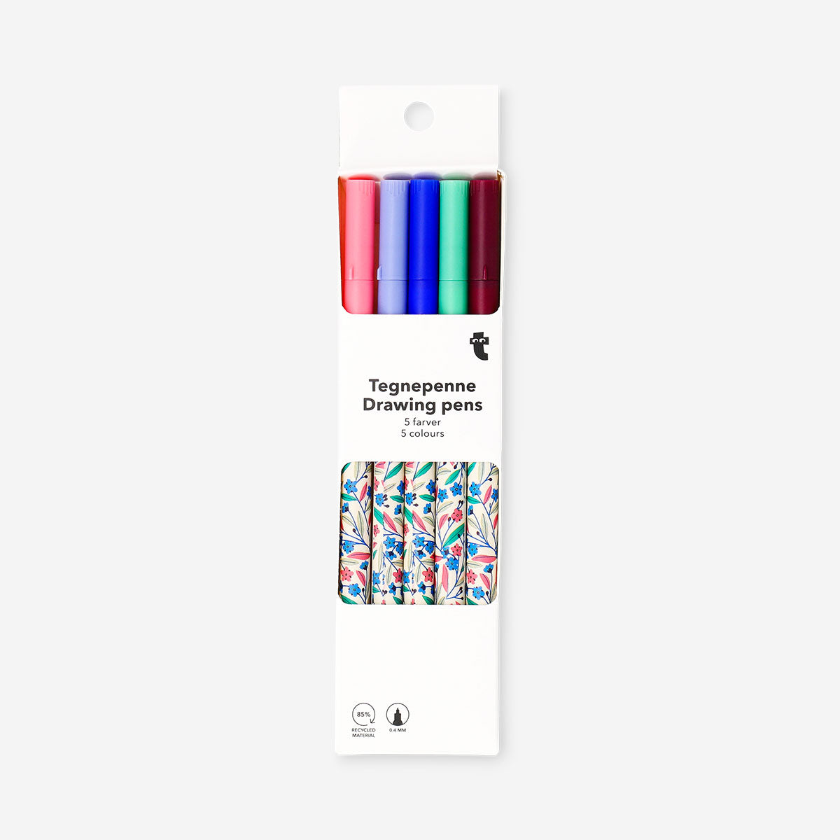 Drawing pens 0,4 mm - 5 pcs