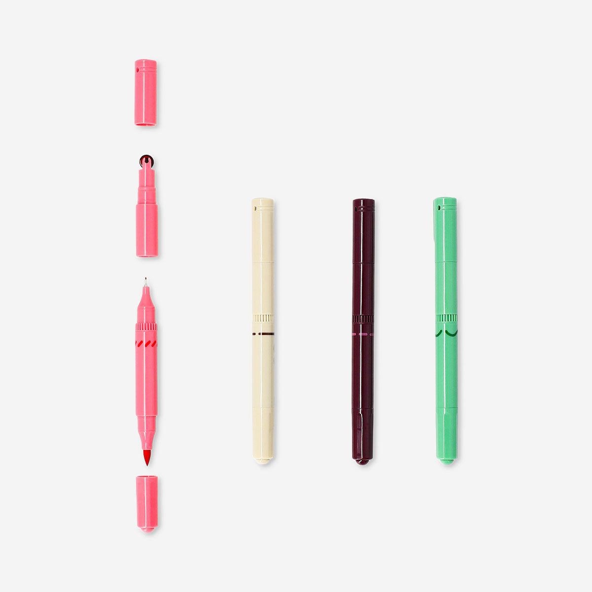 Dual-tip markers for journaling - 4 pcs
