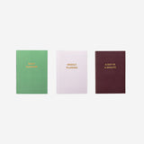 A6 set of planners in English - 3 pcs
