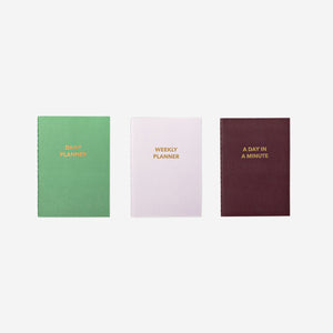 A6 set of planners in English - 3 pcs