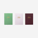 A6 set of planners in English - 3 pcs