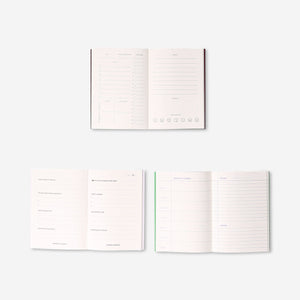A6 set of planners in English - 3 pcs