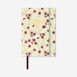 Bordo Çiçekli A5 Defter