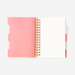 Pembe Puantiyeli Spiralli A5 Defter