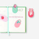 Floral magnetic bookmarks - 4 pcs