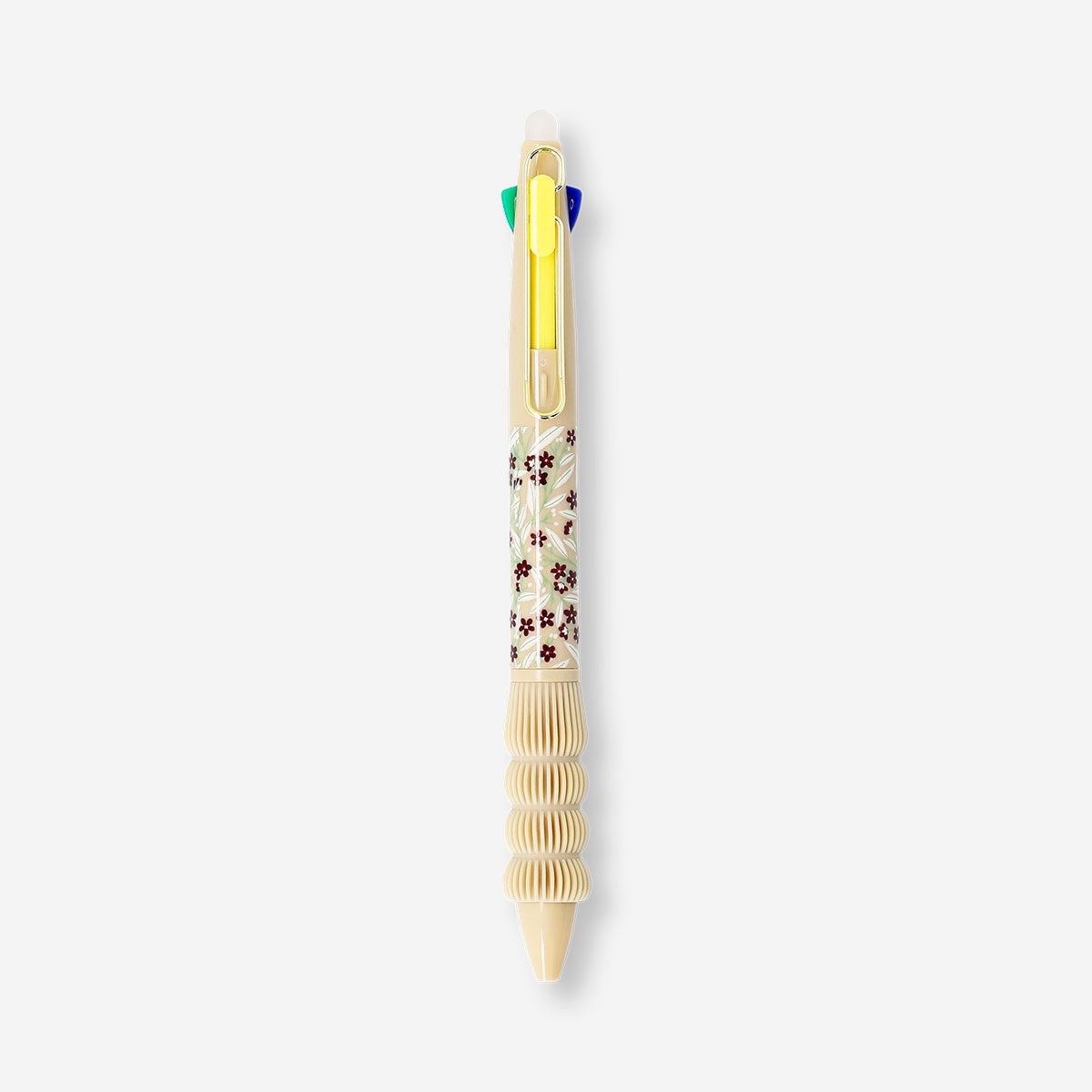 Multi coloured ballpoint pen with erasable ink