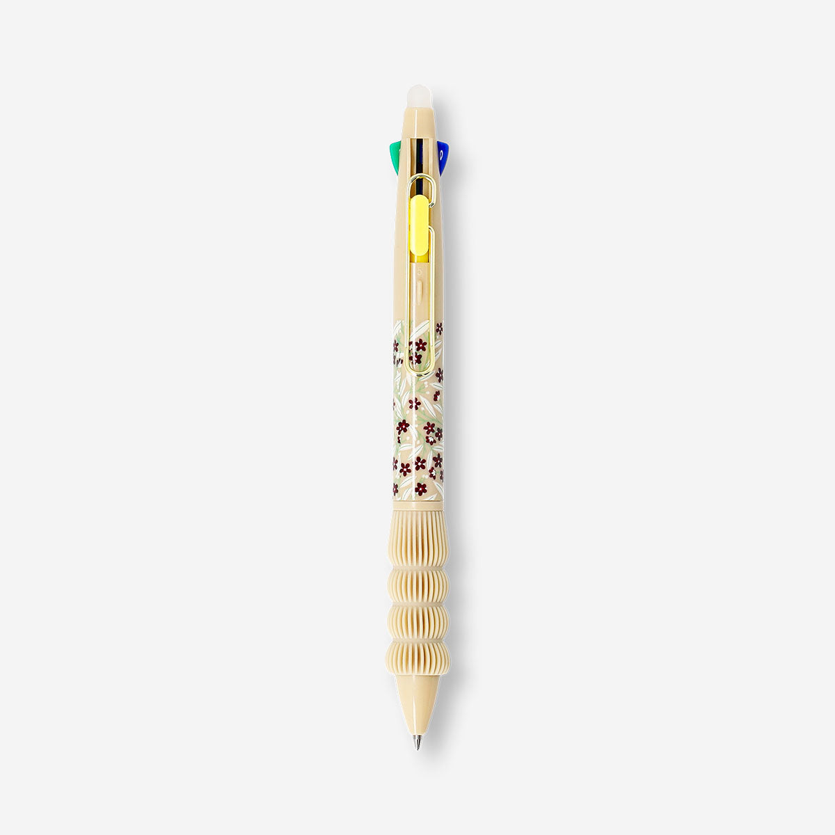 Multi coloured ballpoint pen with erasable ink