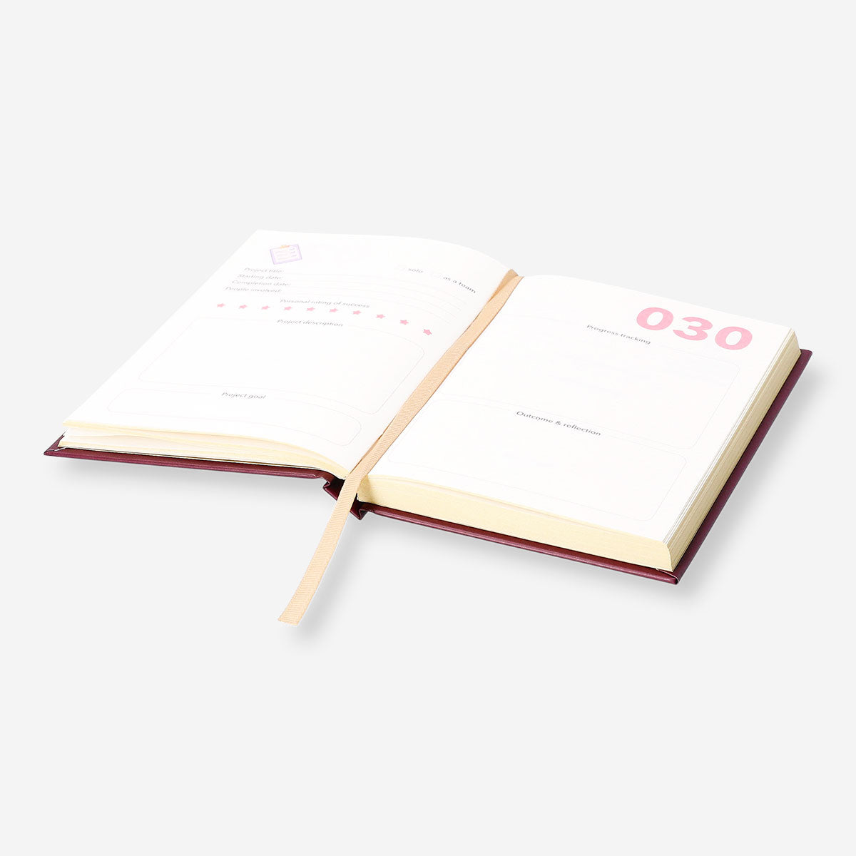 Bordo Proje Planlayıcı Defter