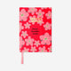 Red floral gratitude journal - English