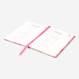 Red floral gratitude journal - English