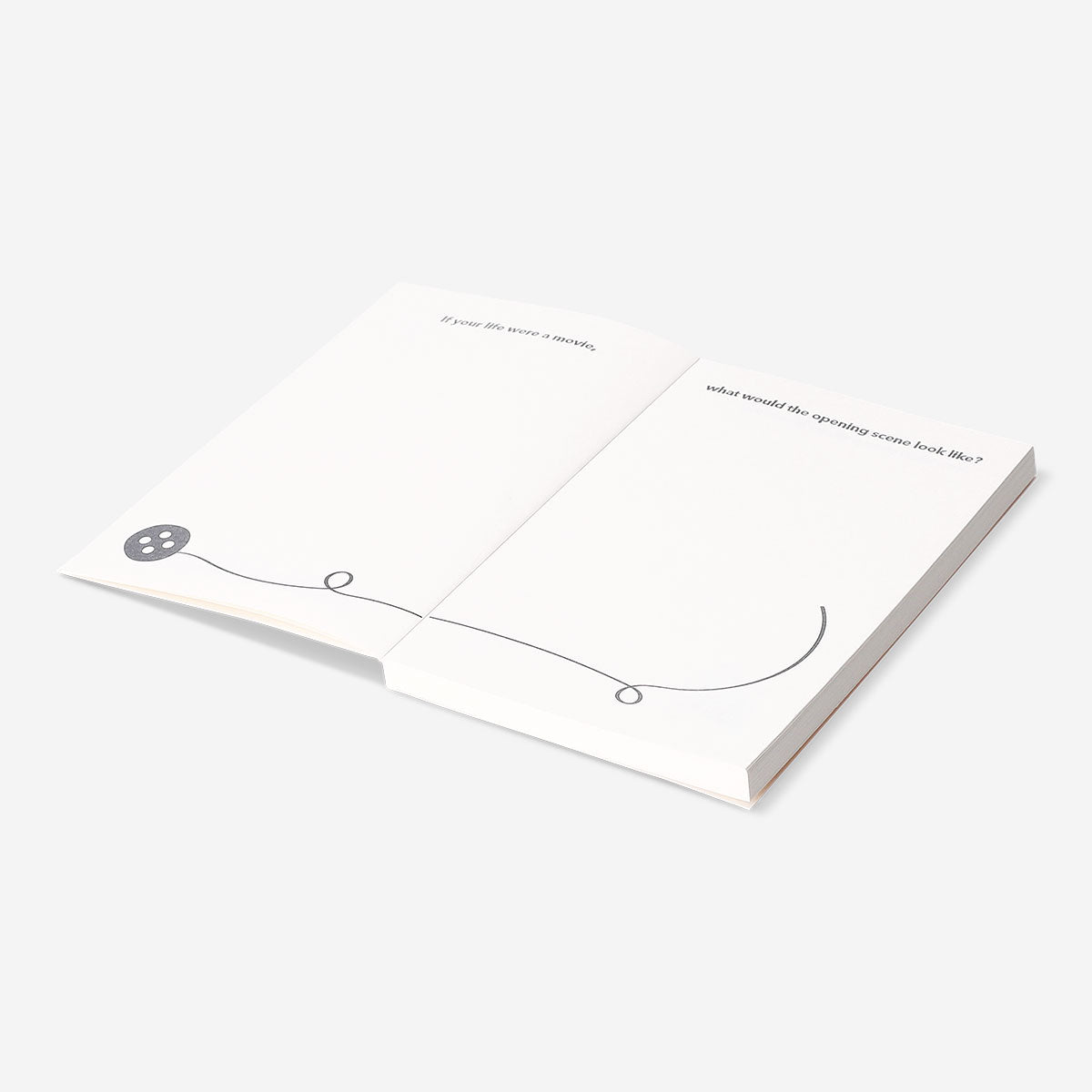 Creative journal with prompts
