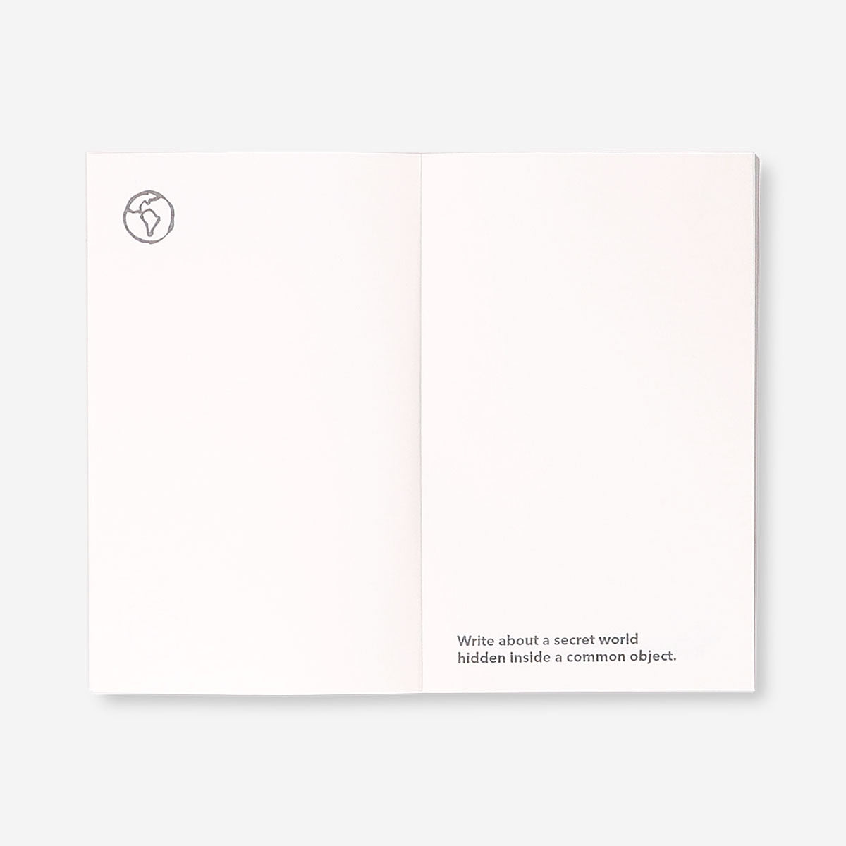 Creative journal with prompts