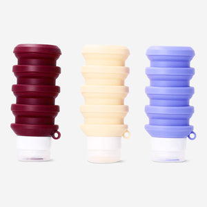 Foldable silicone travel bottles - 3 pcs