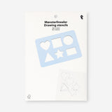 Drawing stencil with assorted shapes - 6 pcs