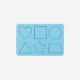 Drawing stencil with assorted shapes - 6 pcs
