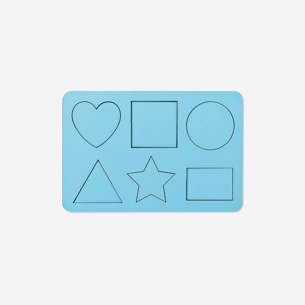 Drawing stencil with assorted shapes - 6 pcs